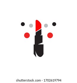 Lipstick logo icon design vector template