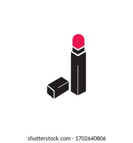 Lipstick logo icon design vector template