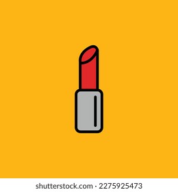 Icono de icono de lápiz labial vectorial