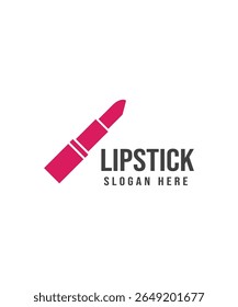 Logotipo batom, lábios ícone rosa, rosto feminino logotipo batom design, ilustração vetorial
