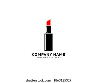 Lipstick Logo Template Vector Design
