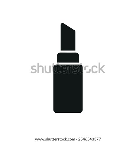 Lipstick make up beauty icon vector basic design simple and modern concept graphic