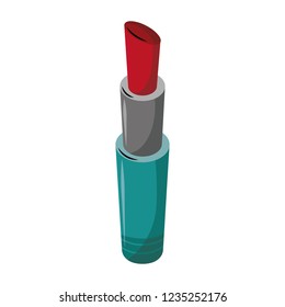 Lipstick makeup cartoon