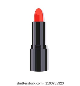 Lipstick. Makeup collection. Vector illustration template.