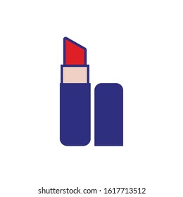 lipstick makeup product isolated icon vector illustration design