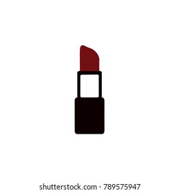 Lipstick. makeup vector icon