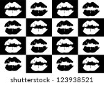lipstick mark seamless background