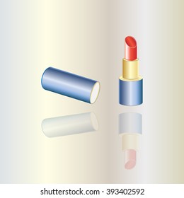 Lipstick on a light background