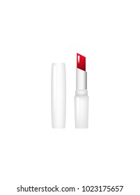 Lipstick on white background