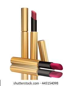 Lipstick on a white background