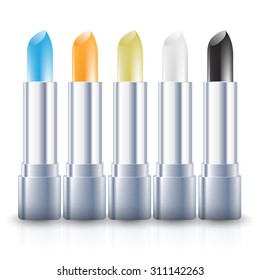 lipstick on white background. Ready For Your Design.