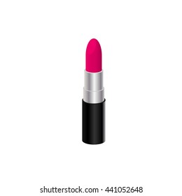 lipstick on a white background vector illustration