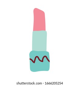 lipstick open on white background vector illustration design