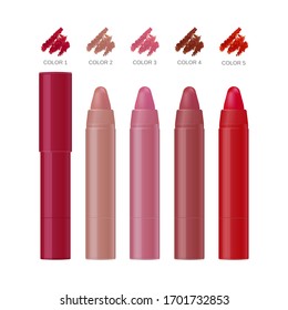 Download Lipstick Package Cosmetic Creamy Lipstick Pencil Stock Vector Royalty Free 1701732853