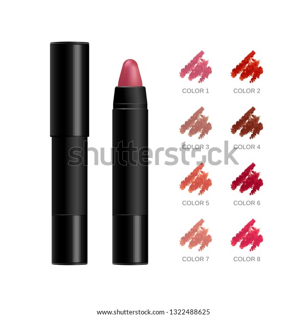 Download Lipstick Package Cosmetic Creamy Lipstick Pencil Stock Vector Royalty Free 1322488625