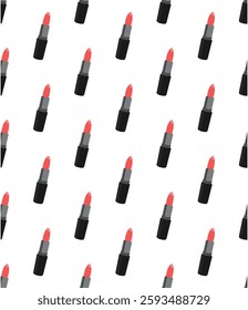 
lipstick pattern white background design