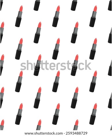 
lipstick pattern white background design