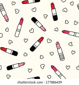 Lipstick Seamless Pattern