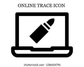 Lipstick search icon. Editable Lipstick search icon for web or mobile.