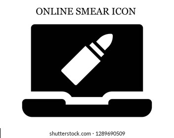 Lipstick search icon. Editable Lipstick search icon for web or mobile.