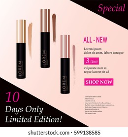 Lipstick, Set of color lipsticks.