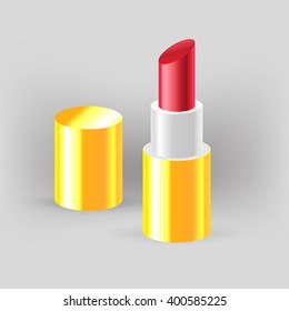 lipstick shiny icon vector