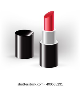 lipstick shiny icon vector
