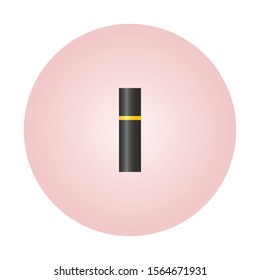 Lipstick silhouette, cosmetics Icons. Lipstick Flat design vector illustration. eps10