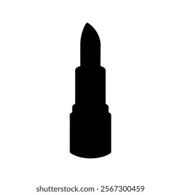 Lipstick silhouette icon vector design.
