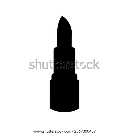 Lipstick silhouette icon vector design.

