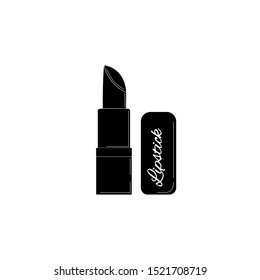 lipstick simple icon. Vector illustration for design and web.