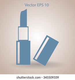 Lipstick skincare lips vector illustration