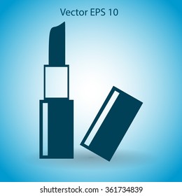 Lipstick skincare lips vector illustration