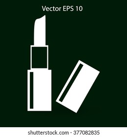 Lipstick skincare lips vector illustration