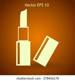 Lipstick skincare lips vector illustration