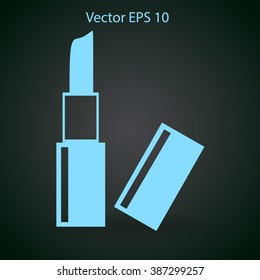 Lipstick skincare lips vector illustration