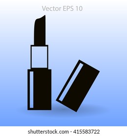 Lipstick skincare lips vector illustration