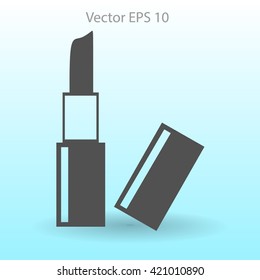 Lipstick skincare lips vector illustration