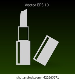 Lipstick skincare lips vector illustration