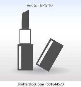 Lipstick skincare lips vector illustration