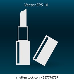 Lipstick skincare lips vector illustration