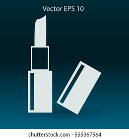 Lipstick skincare lips vector illustration