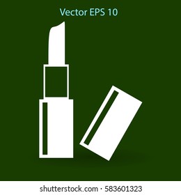 Lipstick skincare lips vector illustration