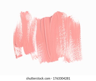 Lipstick smudge design background isolated on white background. Make-up design vector.
