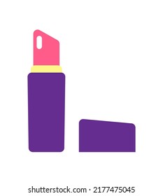 Lipstick Sticker Icon. Vector Illustration