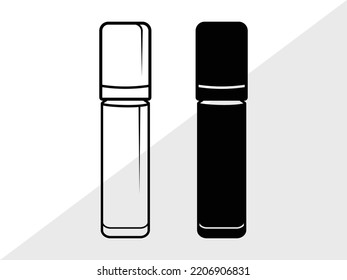 Ilustración de vectores impresos SVG con lápiz labial