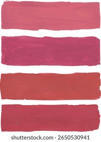Lipstick Swatches A Palette of Pink and Red Lip Colors