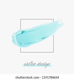 Lipstick texture stroke isolated on white background vector