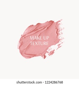 Lipstick texture stroke vector illustration. Paint design for make up creative ideas.