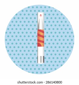 lipstick theme elements vector,eps